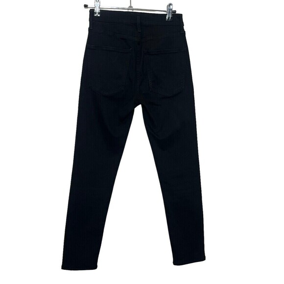 AGOLDE Sophie Crop Jeans Jet Black Mid Rise Dark Wash Women’s Size 25 - Picture 5 of 13